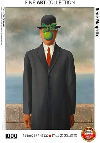 Vista 3 de EuroGraphics Hijo del hombre por Rene Magritte - Rompecabezas de 1000 piezas