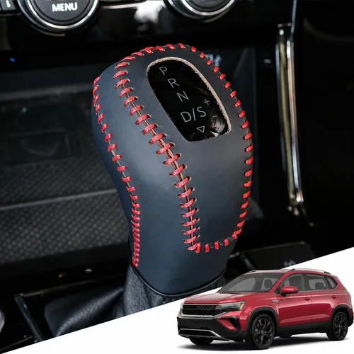 Vista 10 de Great-luck Funda Protectora de Perilla de Palanca de Cambios Automática de Cuero Genuino con Moldura, Accesorios Interiores Personalizados