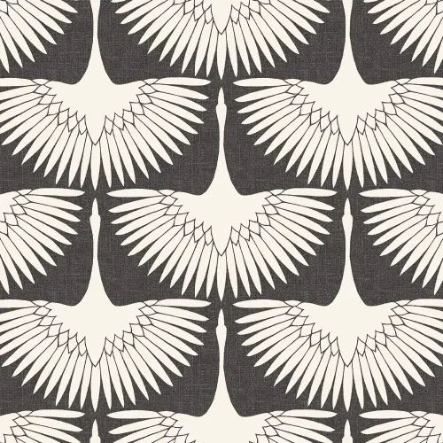 Vista 10 de Tempaper x Genevieve Gorder - Plumas grises en bandeja - Papel pintado extraíble para despegar y pegar, 20.5 x 9 pies, fabricado en los Estados