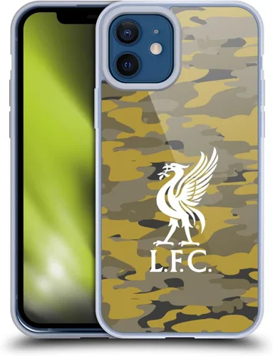 Vista 53 de Head Case Designs Funda de gel con licencia oficial del Liverpool Football Club Away Colourways Crest Camou [protección de grado militar] compatible
