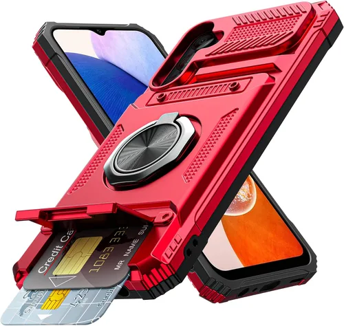 Vista 24 de Vofolen Funda tipo cartera para Samsung Galaxy A15 5G con tarjetero negro