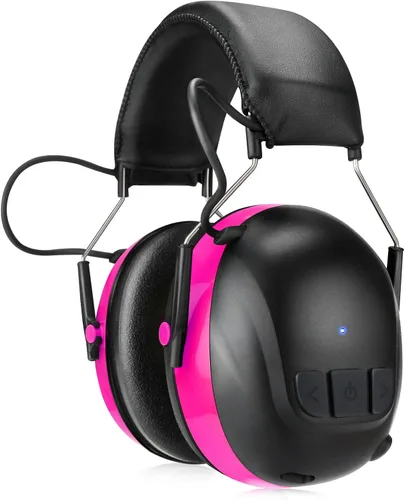Vista 12 de Kalence Auriculares con Bluetooth 6.0, protección auditiva con tiempo de trabajo de 120H, orejeras de seguridad de 30dB, auriculares recargables