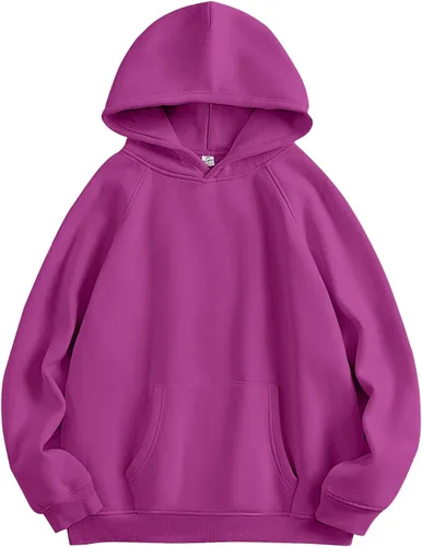 Vista 116 de ANRABESS - Sudaderas con capucha para mujer, sobre talla, de vellón de manga larga, modelo de 2024, para otoño
