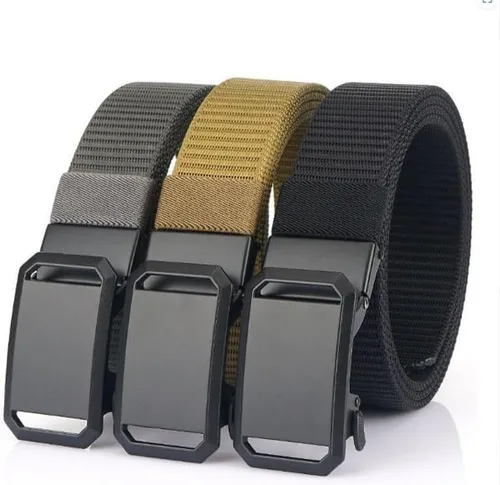 Vista 2 de Duty Quick Men's Tactical Belt-Release Metal Buckle Belt,suits for waist size 28"-42" Gris