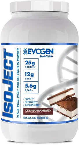 Vista 7 de Evogen Isoject - Aislado de proteína de suero Proteína de suero en polvo ultra pura con enzimas encendedoras, BCA y EAA Absorción y recuperación