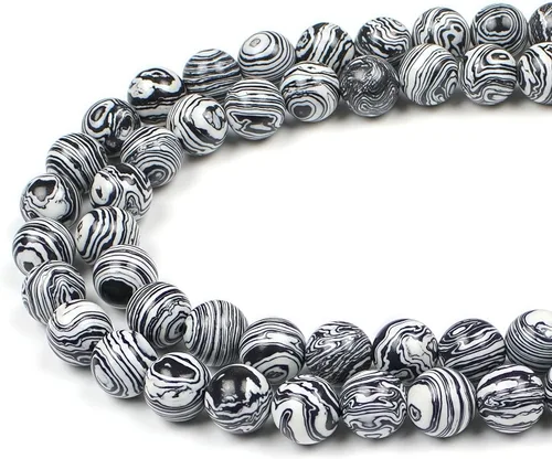 Vista 17 de MJDCB Cuentas de Turquesa Africana Natural Redondas Piedras Sueltas para Hacer Joyas Pulsera Collar Accesorio DIY 15" (4mm)
