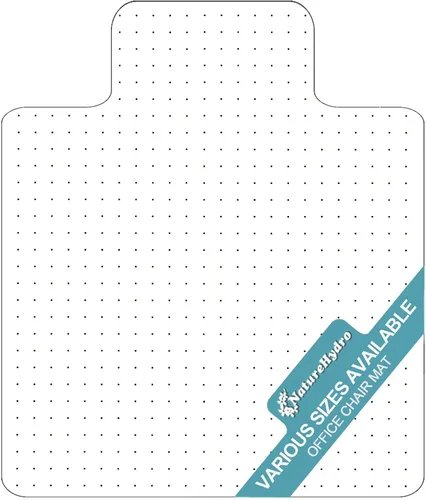 Vista 17 de Naturehydro Alfombrilla Transparente para Silla para Suelos Duros - 48" x 30" Alfombrillas Transparentes para Suelo de Escritorio de Computadora