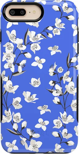 Vista 45 de Casely Funda para iPhone 6/7/8 Plus Todo envuelto Lazos vintage Diseño protector delgado esencial de doble capa