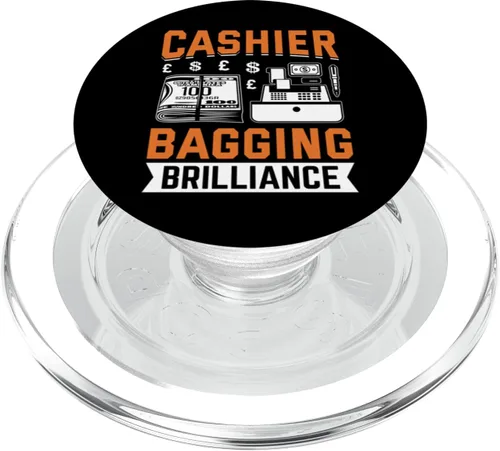 Vista 7 de Cashier Bagging Brilliance PopSockets Adhesive PopGrip