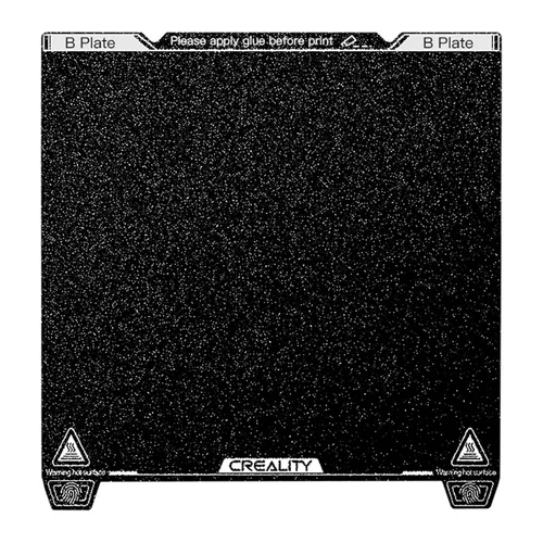 Vista 9 de Comgrow Ender 3 V3 KE PEI Hoja de acero primavera 235x235mm, cama térmica magnética flexible de hoja PEI texturizada, placa de construcción Ender 3