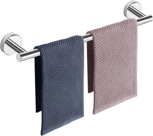 Vista 45 de NearMoon - Barra para toallas de baño, accesorios de baño de acero inoxidable, para toalla de ducha para baño, soporte de toalla montado en la pared