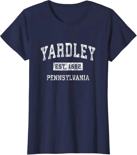 Vista 37 de Yardley Pennsylvania PA - Camiseta de manga corta, diseño deportivo
