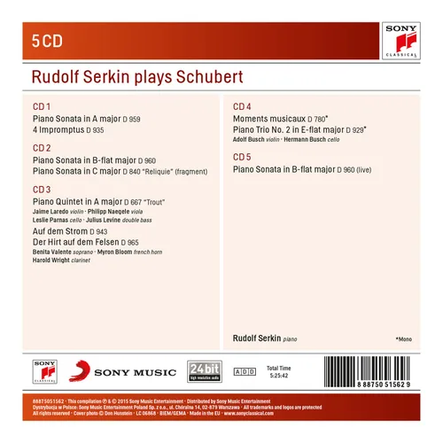 Vista 3 de Rudolf Serkin Plays Schubert