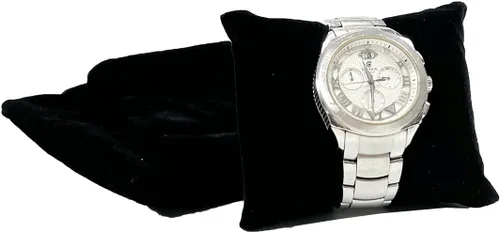 Vista 12 de UnionPlus - Estuche de terciopelo para joyería de viaje, bolsa enrollable para collares, pulseras, gran organizador de joyas para viajes, multi Beige