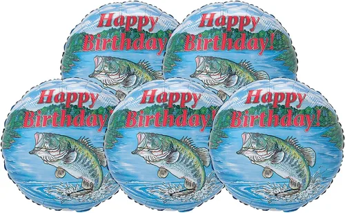 Vista 4 de Artisan Owl Globos de 17 pulgadas para pesca de lubina de boca grande para pescadores, juego de 3