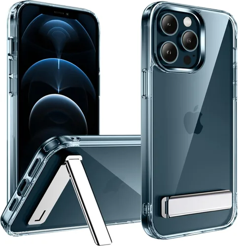 Vista 9 de CEDO - Funda con soporte para iPhone 12 Pro Max, ajustable en 3 direcciones con soporte de metal, parachoques de grado militar a prueba de golpes