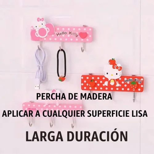 Vista 9 de KOZUKI Colgador de madera rosa con ganchos para el hogar, ropa, bolso (3 ganchos rosa)