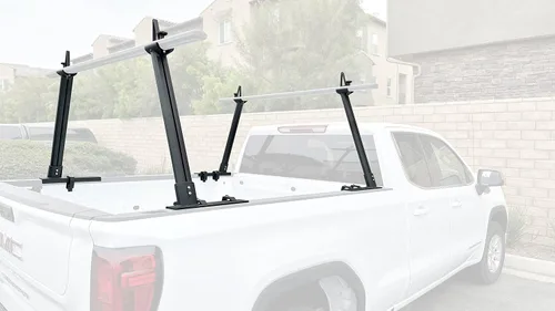 Vista 9 de MaxxHaul Estante Universal de Aluminio para Camión, Escalera, Madera, Tubería, Contratista - Capacidad de 500 lb, Altura Fija de 28" con Abrazaderas