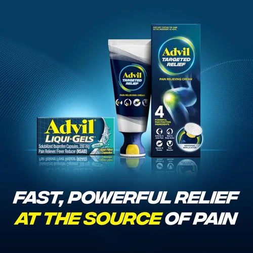 Vista 10 de Advil Liqui-Gels - Analgésico y reductor de fiebre, medicamento para el dolor para adultos con ibuprofeno 200 mg para dolor de cabeza, dolor