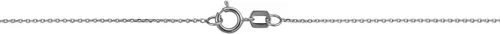 Vista 2 de Kooljewelry Collar de Cadena de Cable de Oro Blanco de 10k de 0.6 mm con Corte de Diamante (16, 18, 20 o 24 pulgadas)
