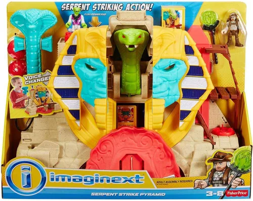 Vista 3 de Fisher-Price Pirámide de golpe de serpiente Imaginext