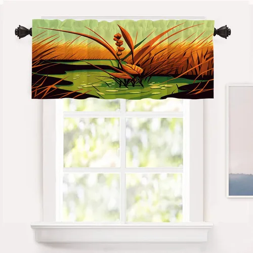 Vista 63 de Shrahala Cortinas de nivel de chakras con mandala beige para ventanas de cocina, paneles de cortina de ventana de mandala multicapa de poliéster