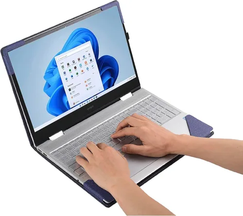 Vista 5 de Funda para laptop HP OMEN Gaming de 16.1 pulgadas, 16z-xd/xf 16-xf/wf 16t-wf y Victus 16-s/r 16t-s/r 16-d, funda protectora de piel sintética