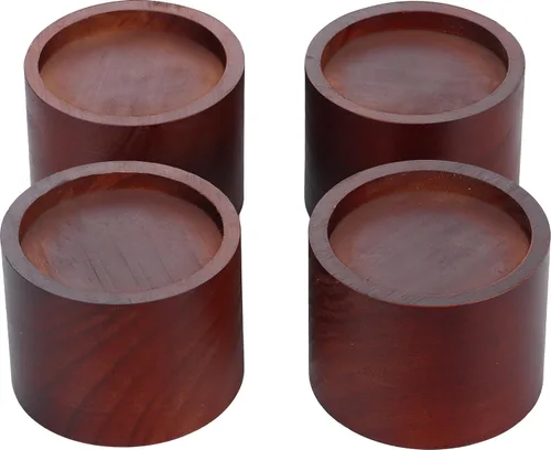 Vista 11 de Lufia Elevadores de madera de pino maciza de 1, 2 o 2.6 pulgadas, elevadores de muebles duraderos para camas, sofás, escritorios, diseño elegante