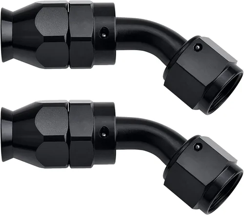 Vista 13 de EVIL ENERGY 3AN PTFE manguera extremo montaje 90 grados negro para manguera de PTFE solamente 2PCS