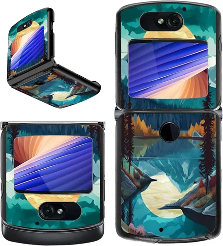 Vista 40 de Rossy Funda para Motorola RAZR 5G, para Moto RAZR 5G, funda delgada y ligera de policarbonato duro a prueba de golpes para Motorola Moto RAZR 5G