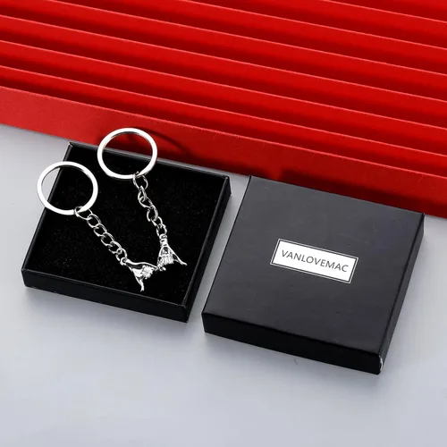 Vista 6 de VANLOVEMAC Pinky Promise - Regalo para parejas, regalos a juego para parejas, regalos para novio, novia, mejor amigo, él y ella