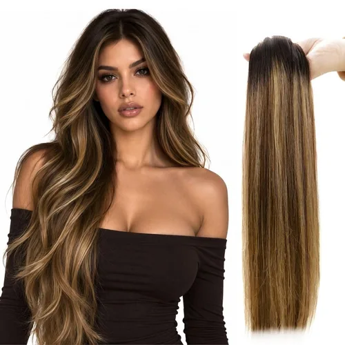 Vista 13 de RUNATURE K Tip - Extensiones de cabello humano real, ombré, pelo corto