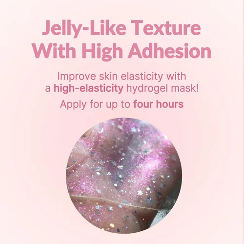 Vista 3 de LALARECIPE Glow Face Moisture Mask - Hidrogel facial hidratante y refrescante con 8 ácidos hialurónicos, sandía y péptidos, cuidado de la piel