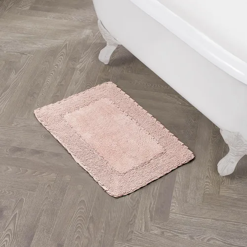 Vista 36 de Laura Ashley Ruffle tapete para baño de algodón de 17 x 24 pulgadas