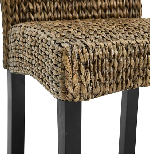 Vista 8 de Crosley Furniture Edgewater - Juego de 2 sillas de comedor de ratán de fibra natural tejidas a mano, color hierba marina