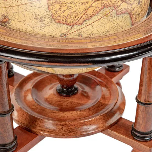 Vista 3 de Authentic Models - Globo terrestre de Navigator's Terrestrial en nogal por Authentic Models - Globo mundial para oficina en casa con soporte