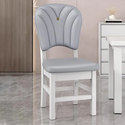 Vista 3 de Upholstered Leather Dining Room Chairs, Dining Chairs Set Kitchen Chair with Solid Wood Legs, Dining Room Side Chair for Bedroom, Vanity, Living