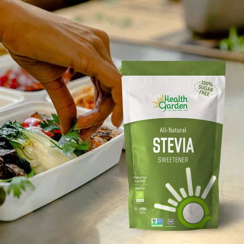 Vista 5 de Health Garden Edulcorante en polvo de stevia - Todo natural - Kosher - Sin gluten y azúcar - Apto para dieta cetogénica (12 onzas)