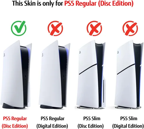 Vista 2 de Edición regular de discos PS5 NOWSKINS Spider Man PS5 Skin para Playstation 5, funda de vinilo 3M premium para PS5 Disc Edition y PS5 Controller