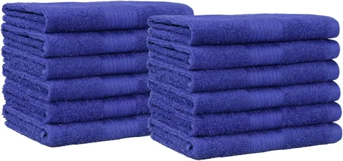 Vista 18 de Amazon Basics Toallas de algodón para la cara, suaves, absorbentes, paquete de 12, color negro, 12 x 12 pulgadas