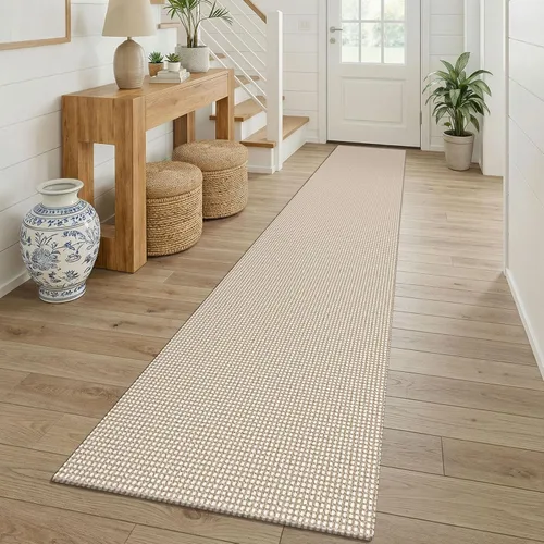 Vista 72 de KOZYFLY - Tapete para puerta de interior, lavable, pequeña, antideslizante, con respaldo de goma, felpudo de algodón para el hogar, color negro
