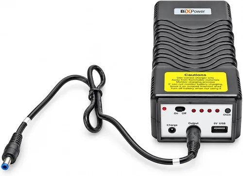 Vista 3 de Batería recargable de alta capacidad de 12 V y 5 V (150 Wh, o 40500 mAh) con función Mini UPS de 12 V - BiXPower iP150-12V