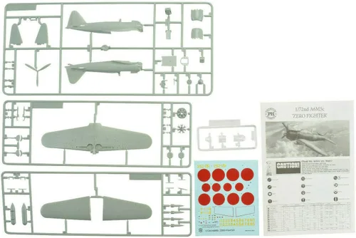 Vista 2 de Premium Hobbies A6M5c Zero Fighter 1:72 Modelo de plástico Avión Kit 128V