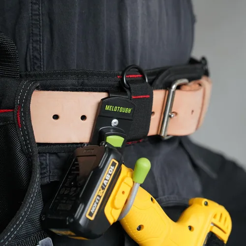 Vista 4 de MELOTOUGH Funda de herramientas inalámbrica para taladro, gancho para cinturón de herramientas individuales