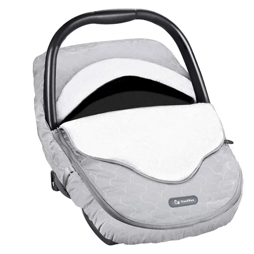 Vista 8 de Yoofoss Funda para Asiento de Coche de Bebé Cubiertas de Capota de Asiento de Coche de Invierno para Proteger al Bebé del Viento Frío, Funda
