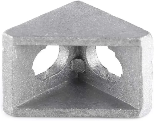 Vista 4 de 10 piezas 2020 soporte de esquina de aleación de aluminio en forma de L en ángulo recto para juntas de sujeción para el hogar Hardware de 0.787 x