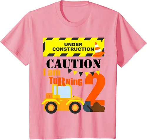 Vista 20 de Camiseta para niño de 2 años de edad con excavadora de cumpleaños para niños de 2ª construcción, Blanco, Kids 2