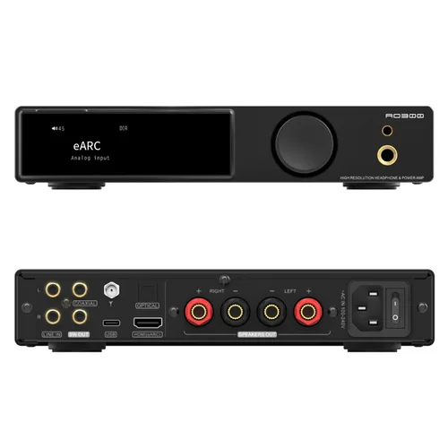 Vista 7 de SMSL AO300 PRO Amplificador de potencia, CS43131 165W DAC Amp, USB/coaxial/Opt/RCA a 2.1 canales altavoz/subwoofer, amplificador de auriculares
