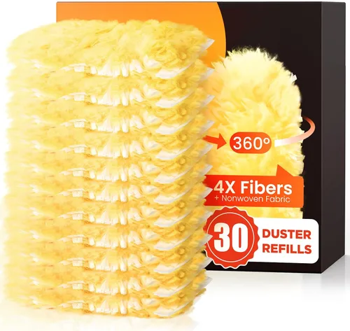 Vista 8 de 60 Count Heavy Duty Duster Refills for Swiffer, Multisurface 360° Larger Size Dusters with 4X Microfibers, Unscented Disposable Dusters for Cleaning