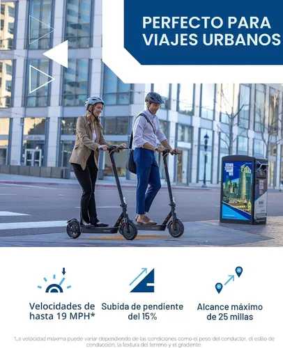 Vista 2 de Hiboy KS4 Pro Electric Scooter for Adults, 25-Mile Range, 19 MPH Negro